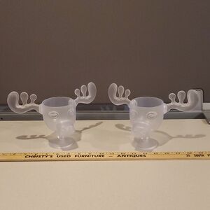 Set Of Moose Antler Plastic Cups